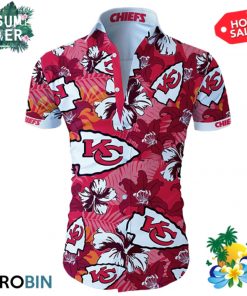 Kansas City Chiefs Tropical Flower Hawaiian Shirt