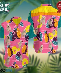 Labrodor Summer Hawaiian Pattern Shirt, Button-up T-shirt