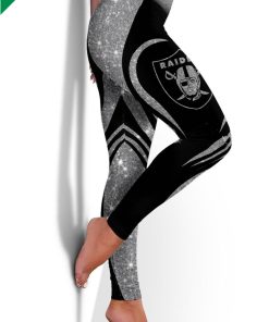 Las Vegas Raiders Women’s High Waisted Leggings Las Vegas Raiders Women’s High Waisted Leggings