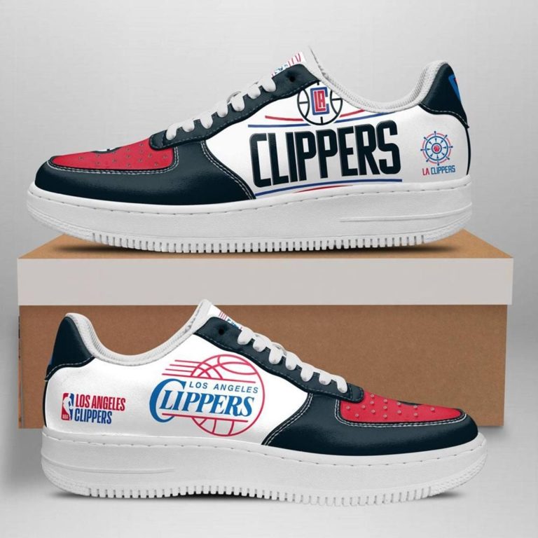 Los Angeles Clippers Basketball Nike Air Force 1 Shoes
