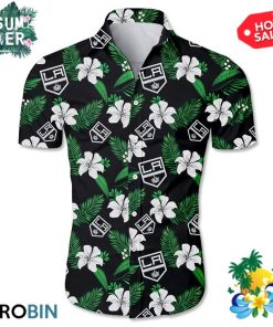 Los Angeles Kings Tropical Flower Hawaiian Shirt