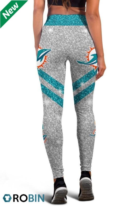 Miami Dolphins High Waisted Yoga Leggings