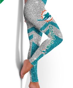 Miami Dolphins High Waisted Yoga Leggings