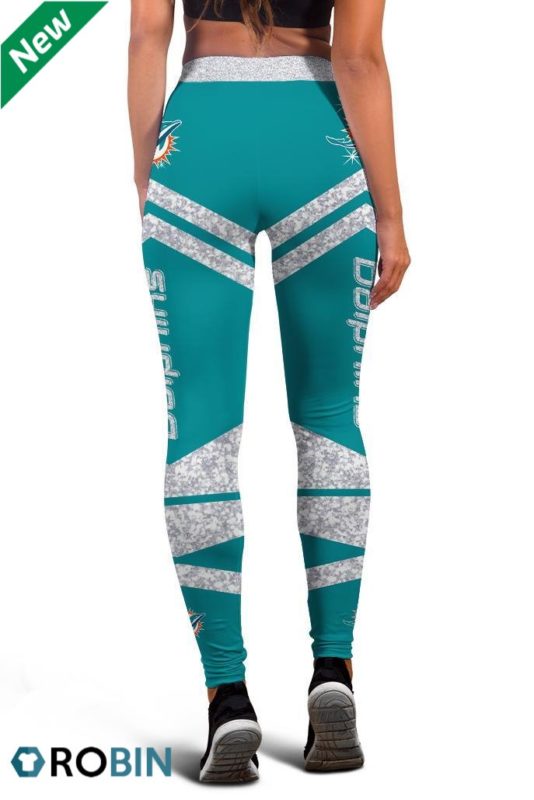 Miami Dolphins Women’s High Waisted Yoga Leggings