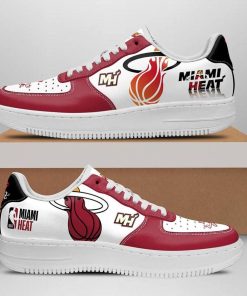 Miami Heat Custom Nike Air Force 1 Shoes