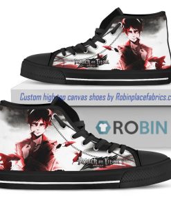 Mikasa Ackerman Attack On Titan Canvas High Top Shoes Mikasa Ackerman Attack On Titan Canvas High Top Shoes