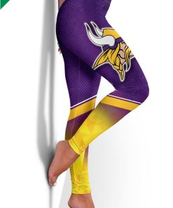 Minnesota Vikings Full Printed High Waisted Leggings