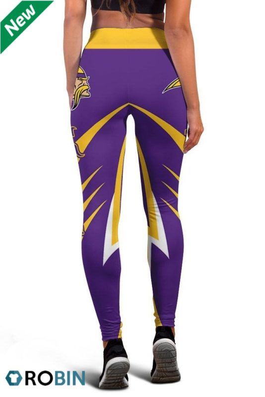 Minnesota Vikings 3d Printed Women’s High Waisted Leggings