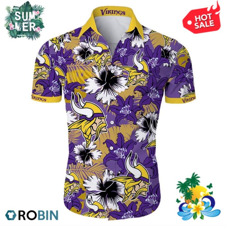 Minnesota Vikings All Over Print Aloha Shirt