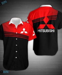 Mitsubishi Aloha Shirt, Button Up T Shirt Mitsubishi Aloha Shirt, Button Up T Shirt