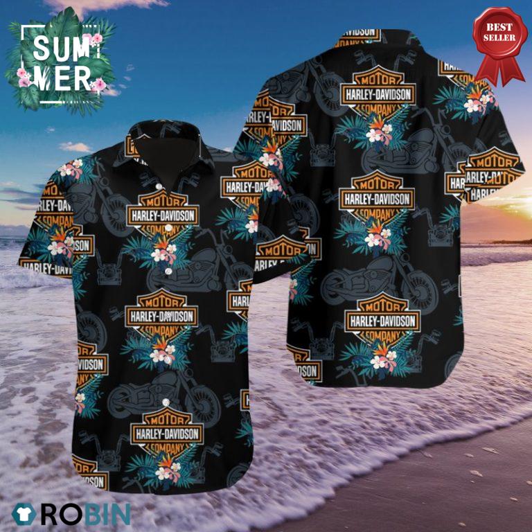 Motor Harley Davidson Aloha Shirt