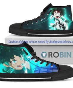 My Hero Academia Powerful Midoriya High Top Shoes My Hero Academia Powerful Midoriya High Top Shoes