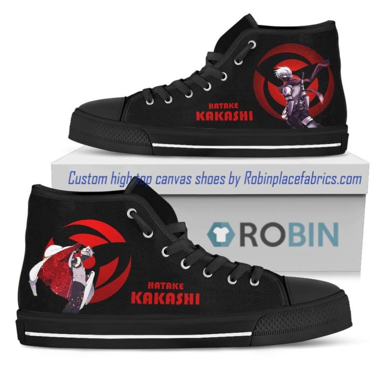 Naruto Kakashi Sharingan High Top Shoes