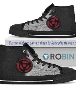 Naruto Mangekyou Sharingan High Top Shoes Naruto Mangekyou Sharingan High Top Shoes