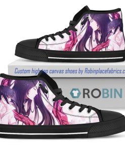Naruto Sasuke Wordart Anime High Top Shoes Naruto Sasuke Wordart Anime High Top Shoes