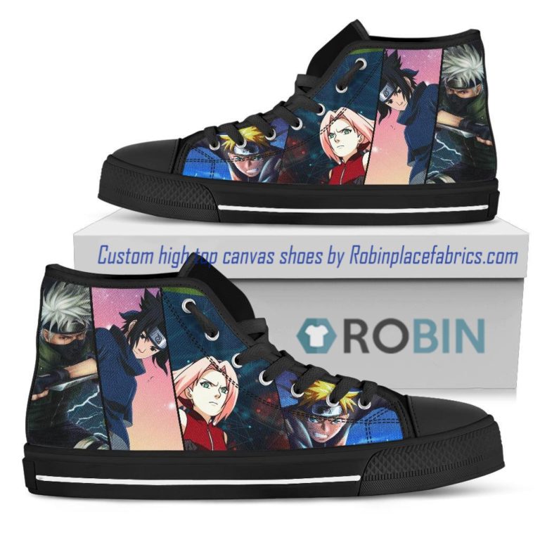 Naruto Team 7 Konoha High Top Shoes