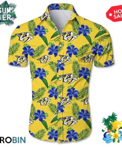 Nashville Predators All Over Print Aloha Shirt
