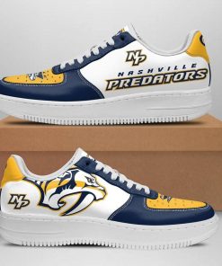 Nashville Predators Hockey Team Nike Air Force 1 Shoes Nashville Predators Hockey Team Nike Air Force 1 Shoes