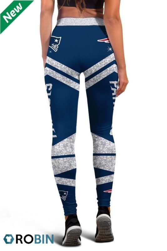 New England Patriots Football Women’s High Waisted Leggings
