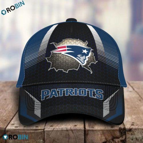 NFL New England Patriots Skull Full Print Cap, Hat