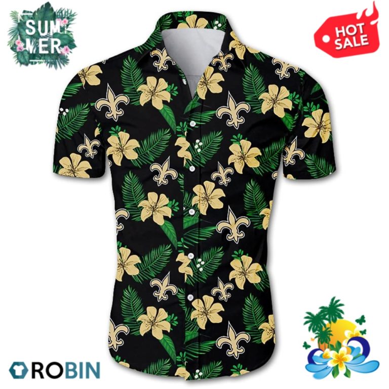 New Orleans Saints All Over Print Aloha Shirt