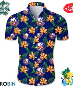 New York Islanders All Over Print Aloha Shirt New York Islanders All Over Print Aloha Shirt