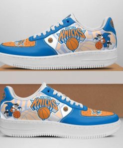 New York Knicks Basketball Team Nike Air Force 1 Shoes