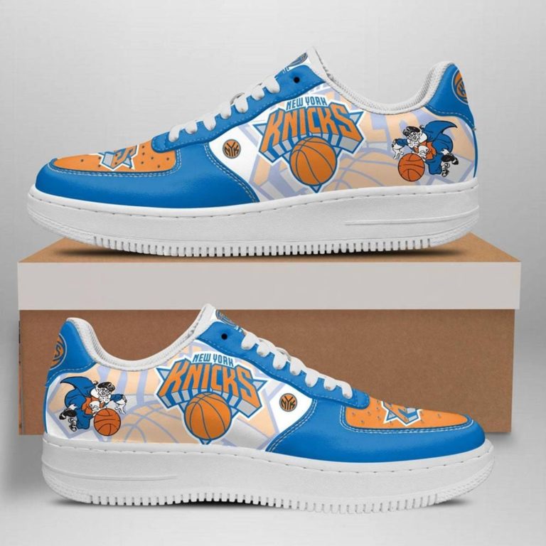 New York Knicks Basketball Team Nike Air Force 1 Shoes