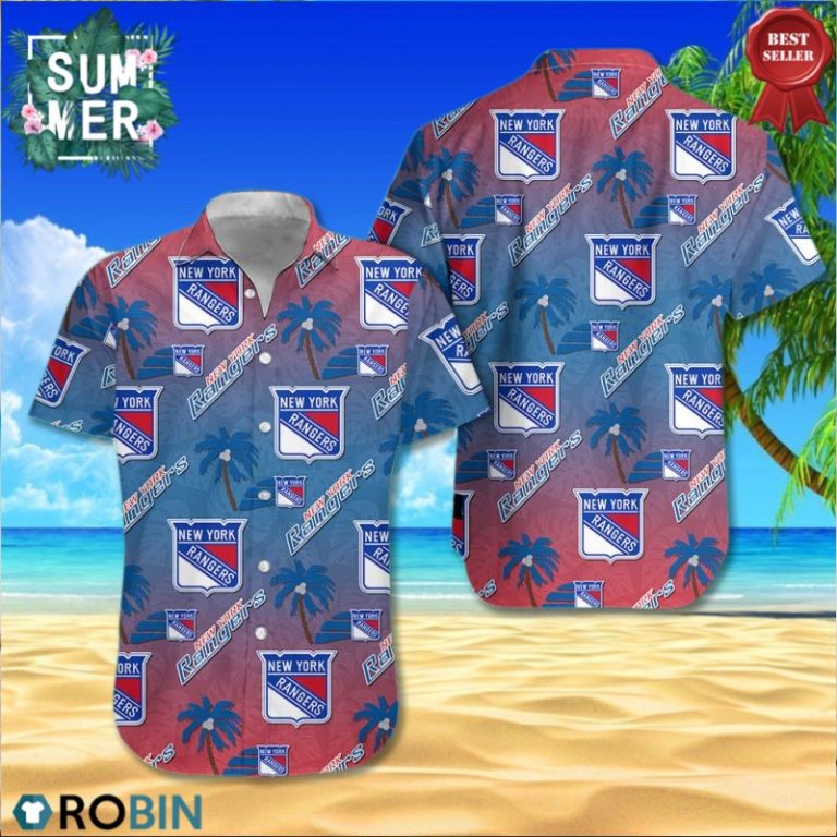 New York Rangers All Over Print Aloha Shirt