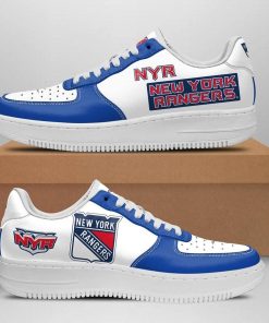 New York Rangers Custom Nike Air Force 1 Shoes
