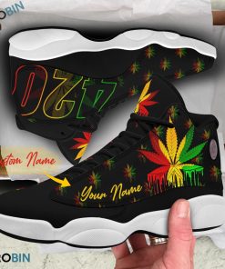 Personalized 420 Weed Air Jordan 13 Shoes Personalized 420 Weed Air Jordan 13 Shoes