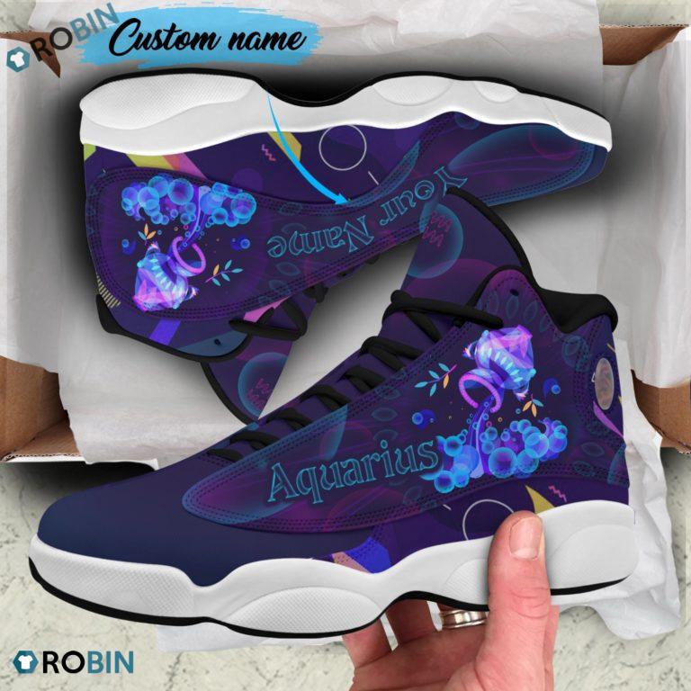 Personalized Aquarius Zodiac Air Jordan 13 Shoes