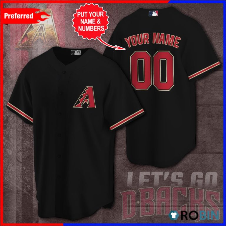 Personalized Arizona Diamondbacks AOP Baseball Jersey