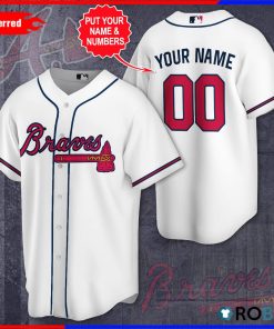 Personalized Atlanta Braves Baseball Jersey