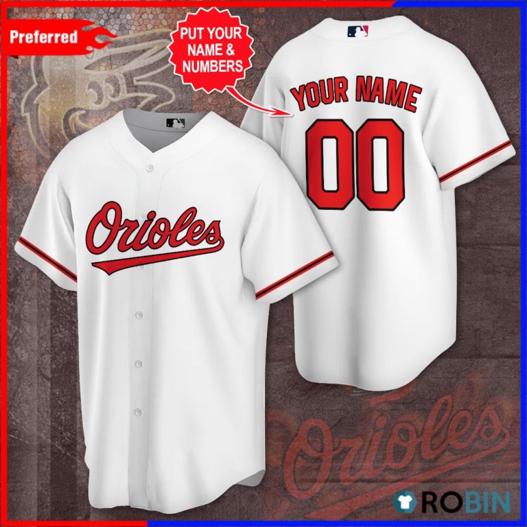 Personalized Baltimore Orioles Baseball Jersey