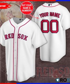 Personalized Boston Red Sox AOP Baseball Jersey Personalized Boston Red Sox AOP Baseball Jersey