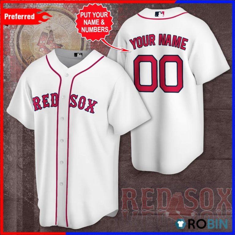Personalized Boston Red Sox AOP Baseball Jersey