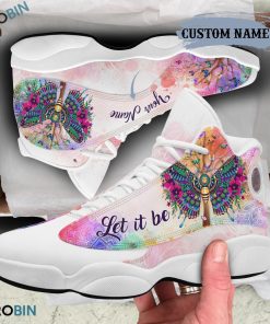 Personalized Butterfly Mandala Let It Be Jordan 13 Shoes