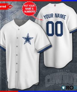 Personalized Dallas Cowboys Football Baseball Jersey