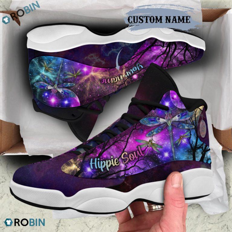 Personalized Dragonfly Hippie Soul Jordan 13 Shoes
