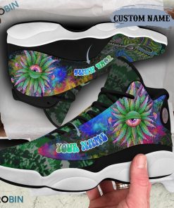 Personalized Eyes Weed Air Jordan 13 Shoes Personalized Eyes Weed Air Jordan 13 Shoes