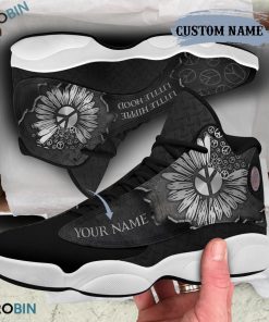 Personalized Hippie Flower Air Jordan 13 Shoes