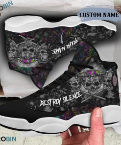 Personalized Music Drum Destroy Silence Air Jordan 13 Shoes