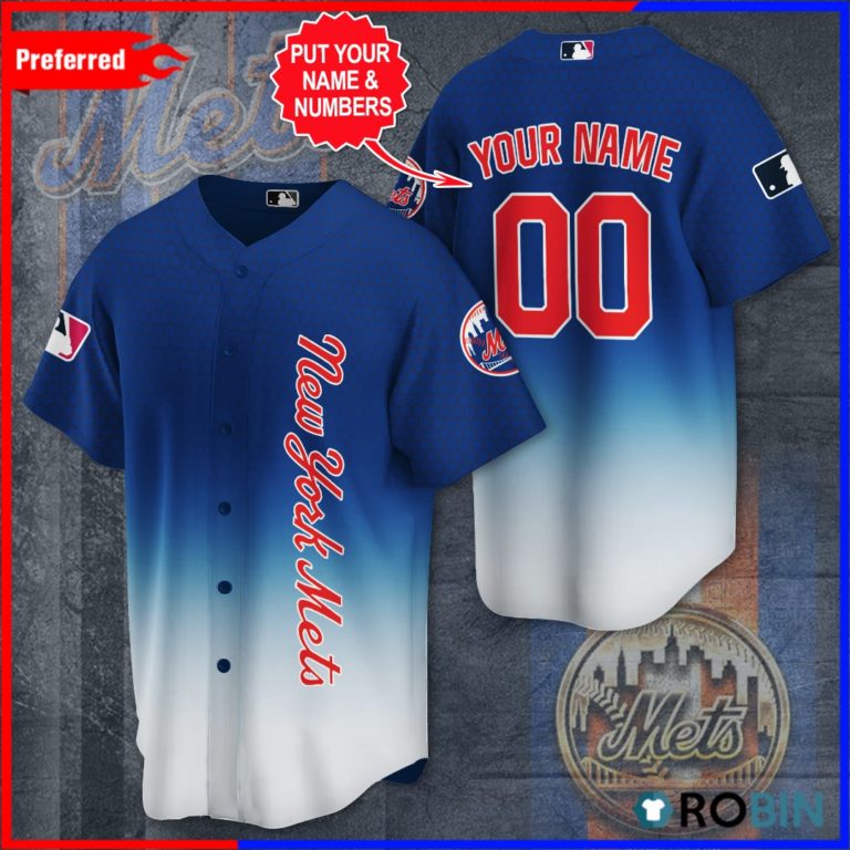Personalized New York Mets Baseball Jersey