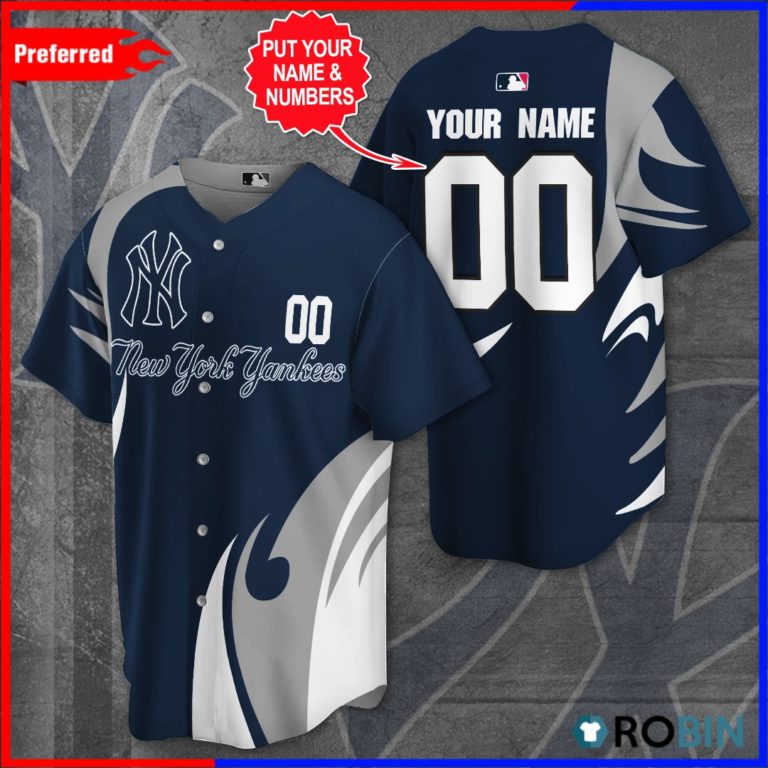 Personalized New York Yankees Baseball Jersey