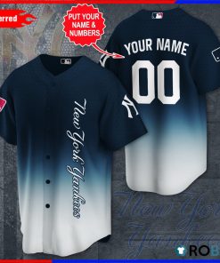 Personalized New York Yankees Team Baseball Jersey Personalized New York Yankees Team Baseball Jersey
