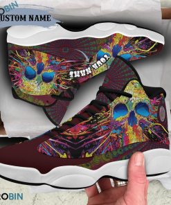 Personalized Skull Hippie Jordan 13 Shoes