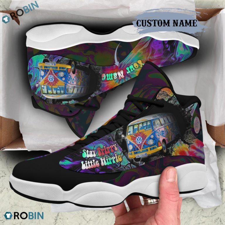 Personalized Stay Trippy Little Hippie Air Jordan 13 Shoes