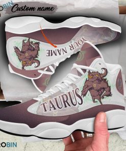 Personalized Taurus Horoscope Jordan 13 Sneakers Personalized Taurus Horoscope Jordan 13 Sneakers