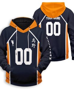 Personalized Karasuno High School Team Uniform All Over Print Hoodie Personalized Karasuno High School Team Uniform All Over Print Hoodie